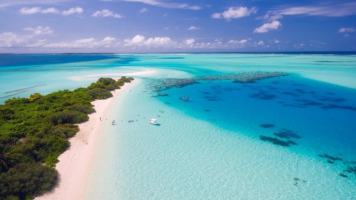 Spiagge delle Maldive