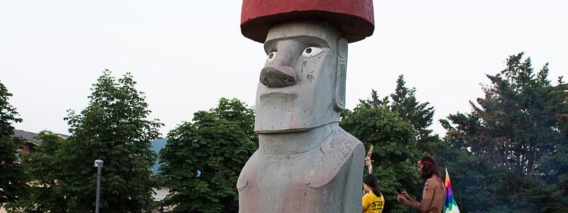 Moai dall’Isola di Pasqua a Chiuduno