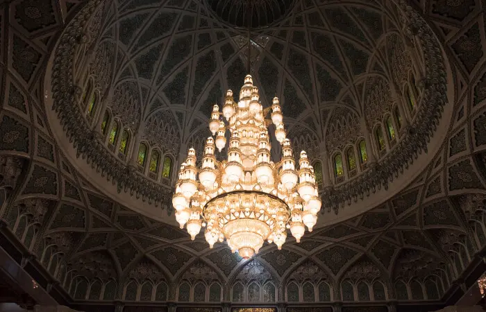 Lampadario della Moschea Grande a Muscat