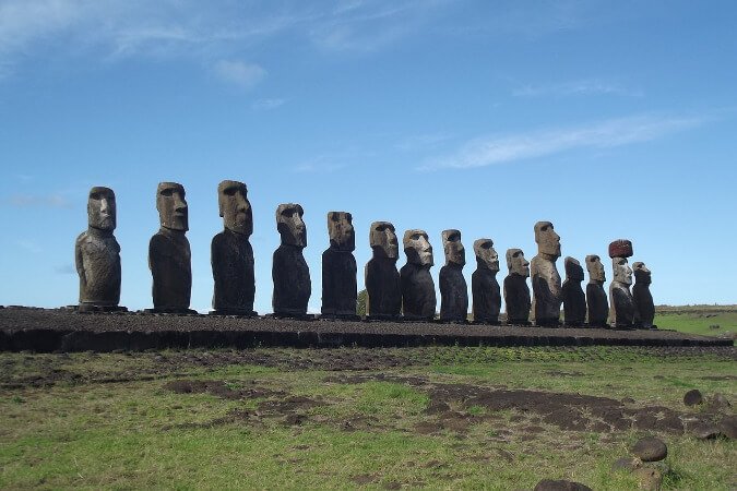 Moai dell'isola di Pasqua