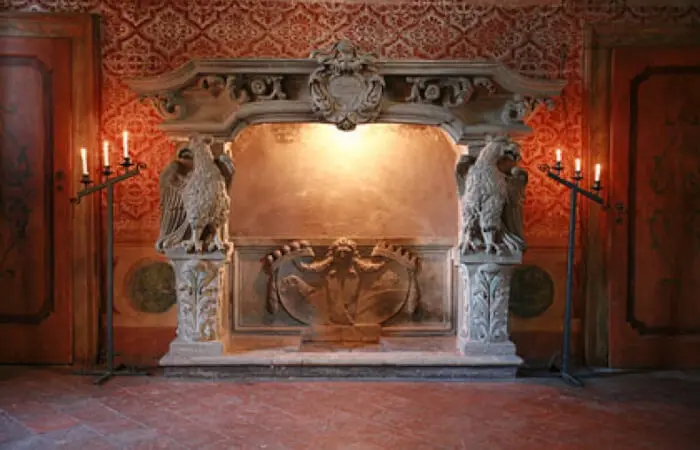 Sala Rossa della Rocca di Urgnano