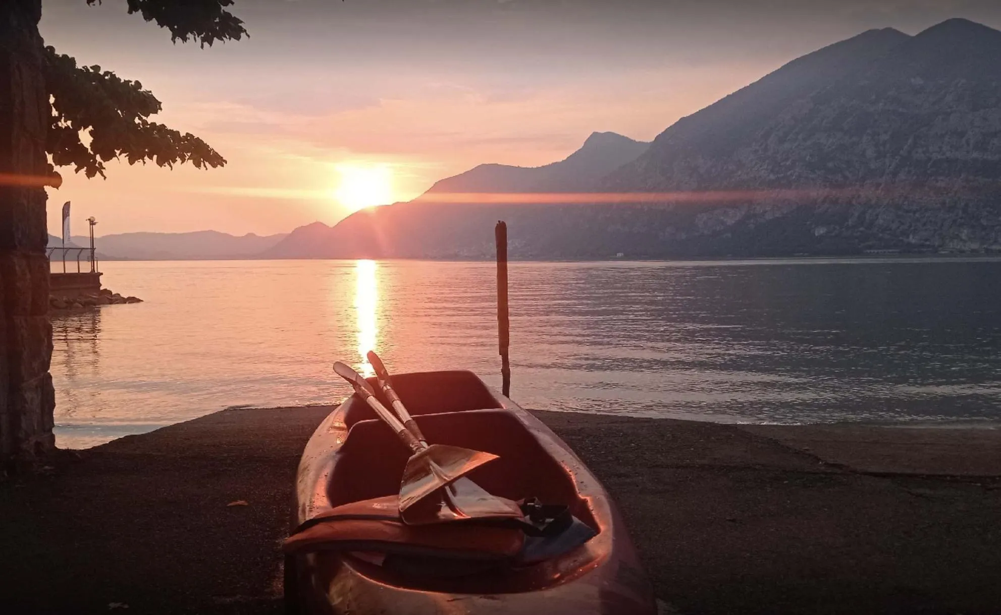 giro in canoa al lago iseo