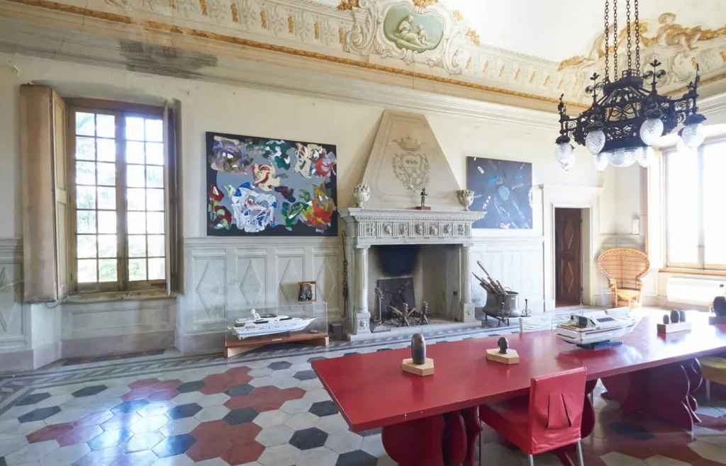 Salone principale del castello di Morsasco