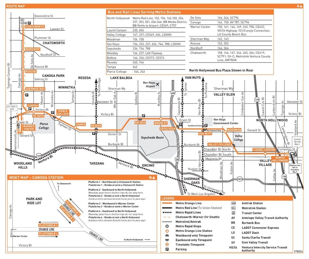 Mappa Autobus Orange Line