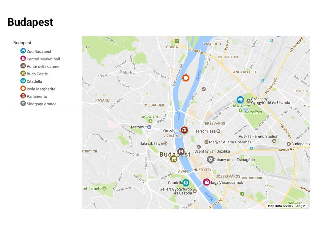 Mappa di Budapest