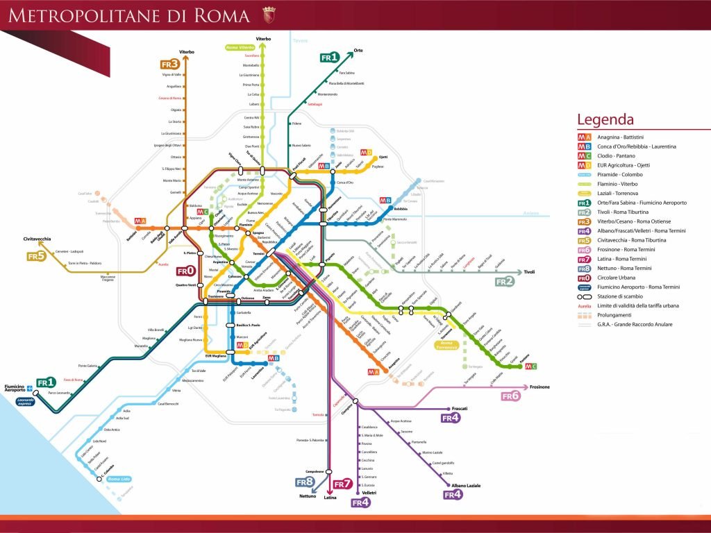 Mappa Metropolitana di Roma