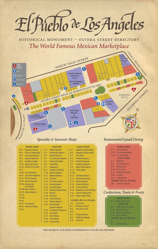 Mappa Olvera Street