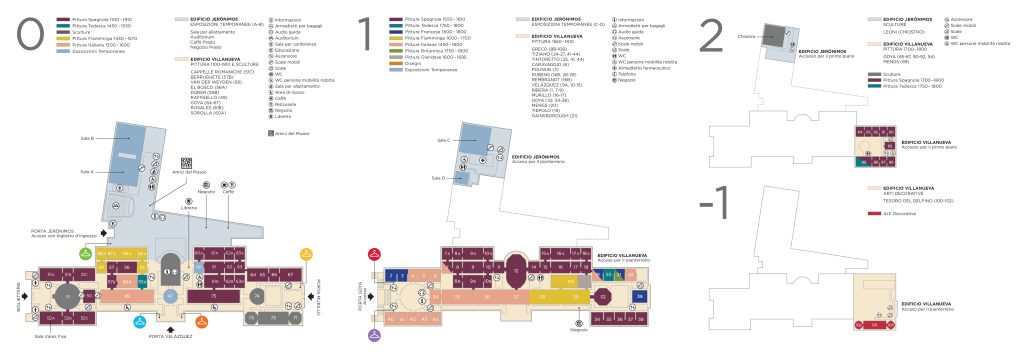 Mappa Museo del Prado