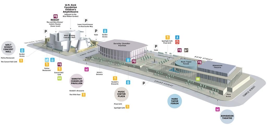 Mappa Walt Disney Concert Hall