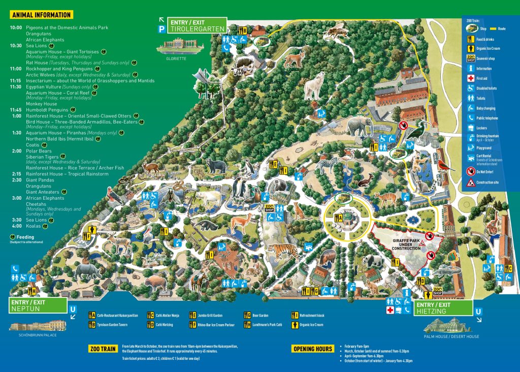 Mappa Zoo di Vienna