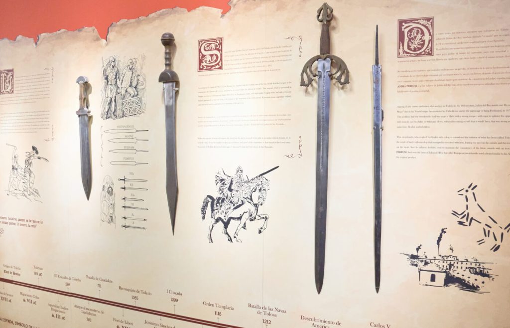 Spade in acciaio di Toledo