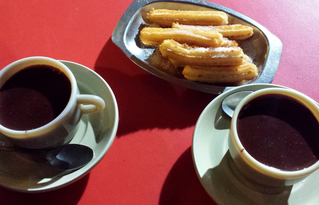 Churros e cioccolata