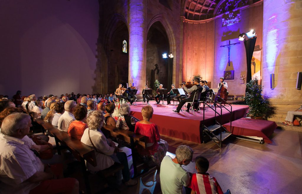 Concerto musica classica alla chiesa dell'incarnazione di Bilbao durante l'aste nagusia