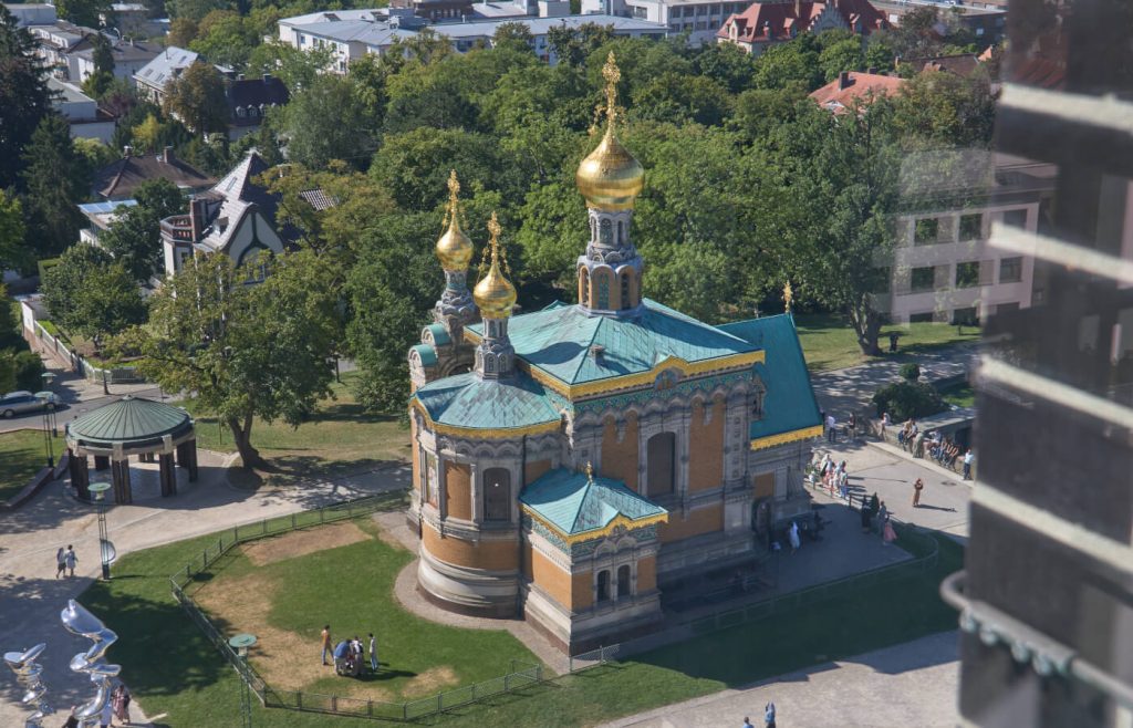 La chiesa russa di Darmstadt in Germania