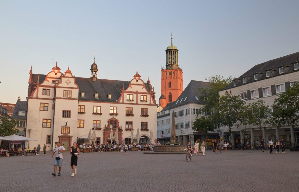 Marktplatz di Darmstadt in Germania