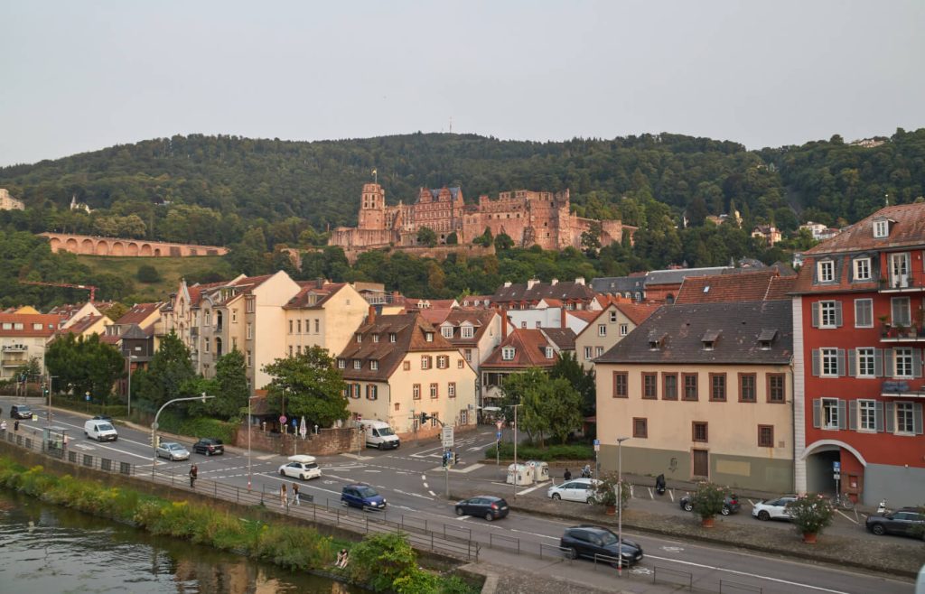Vista sul castello di Heidelberg