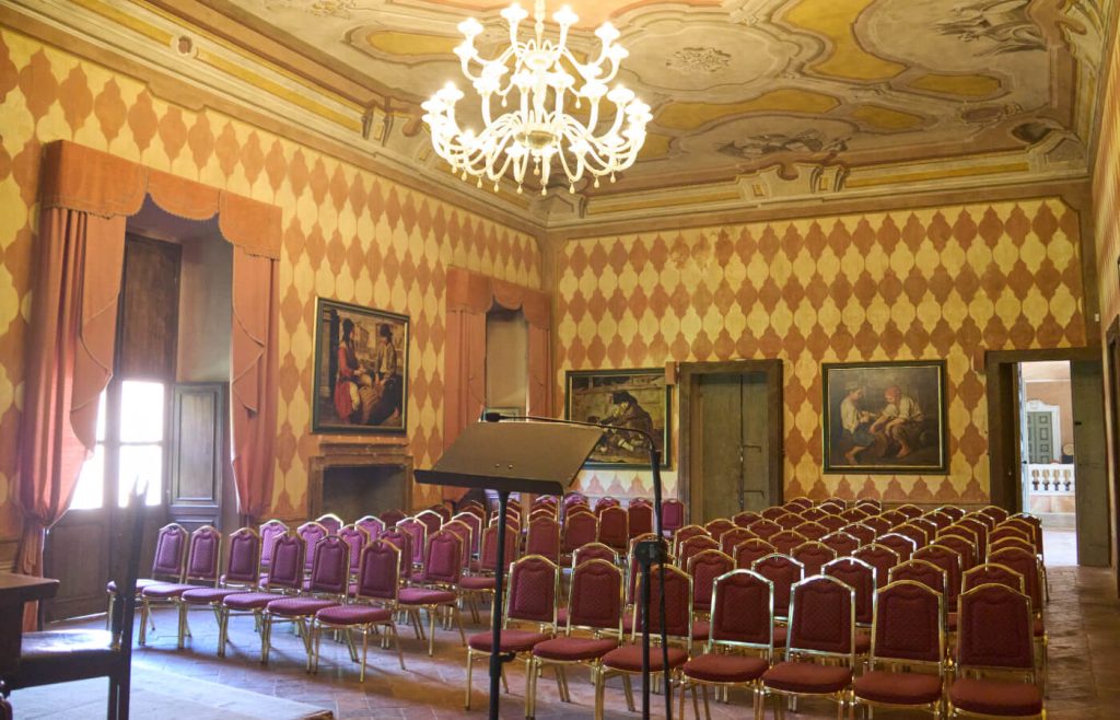 il Salone da ballo del Castello di Padernello